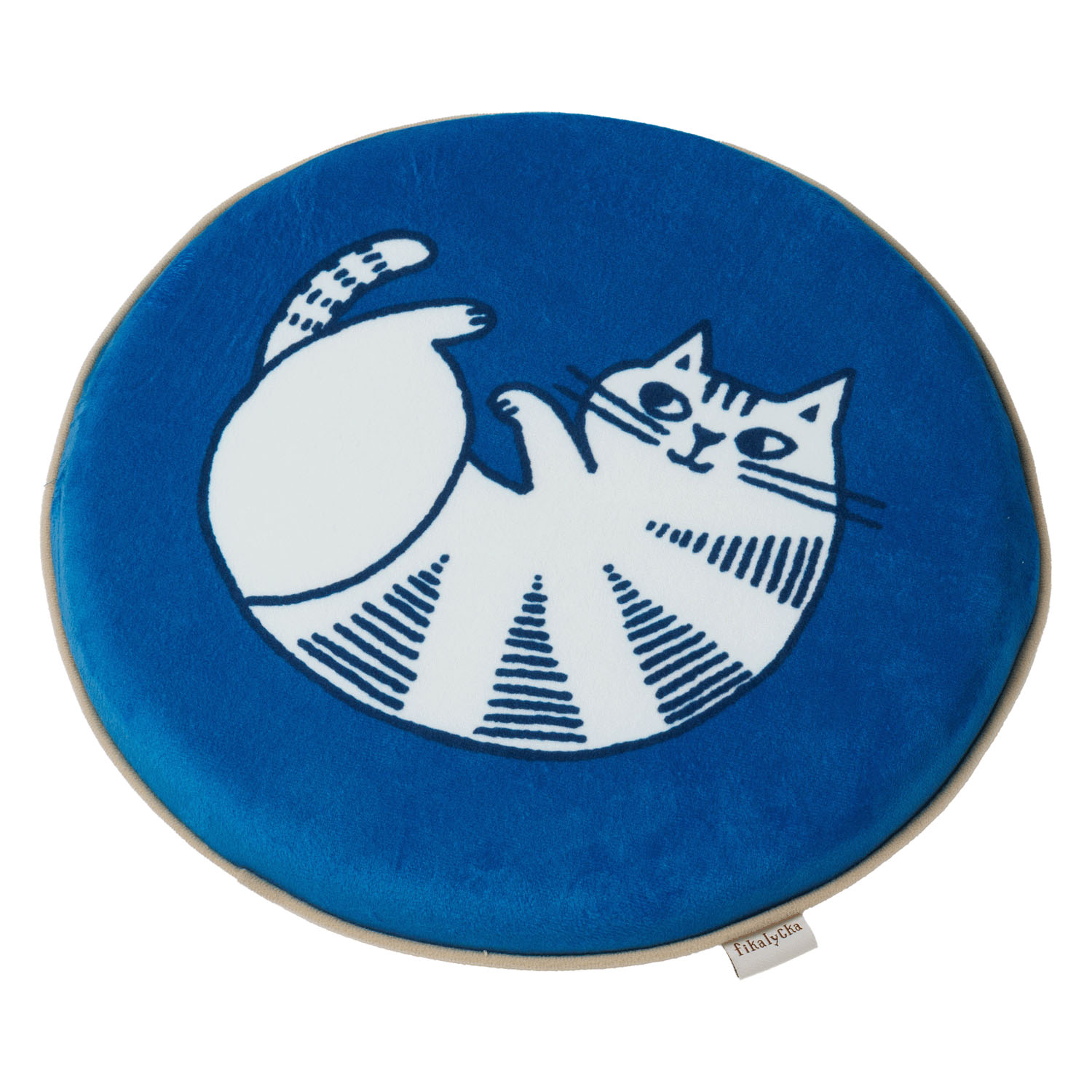 fikalycka シートクッション ブルー×ライトブラウン - 画像1