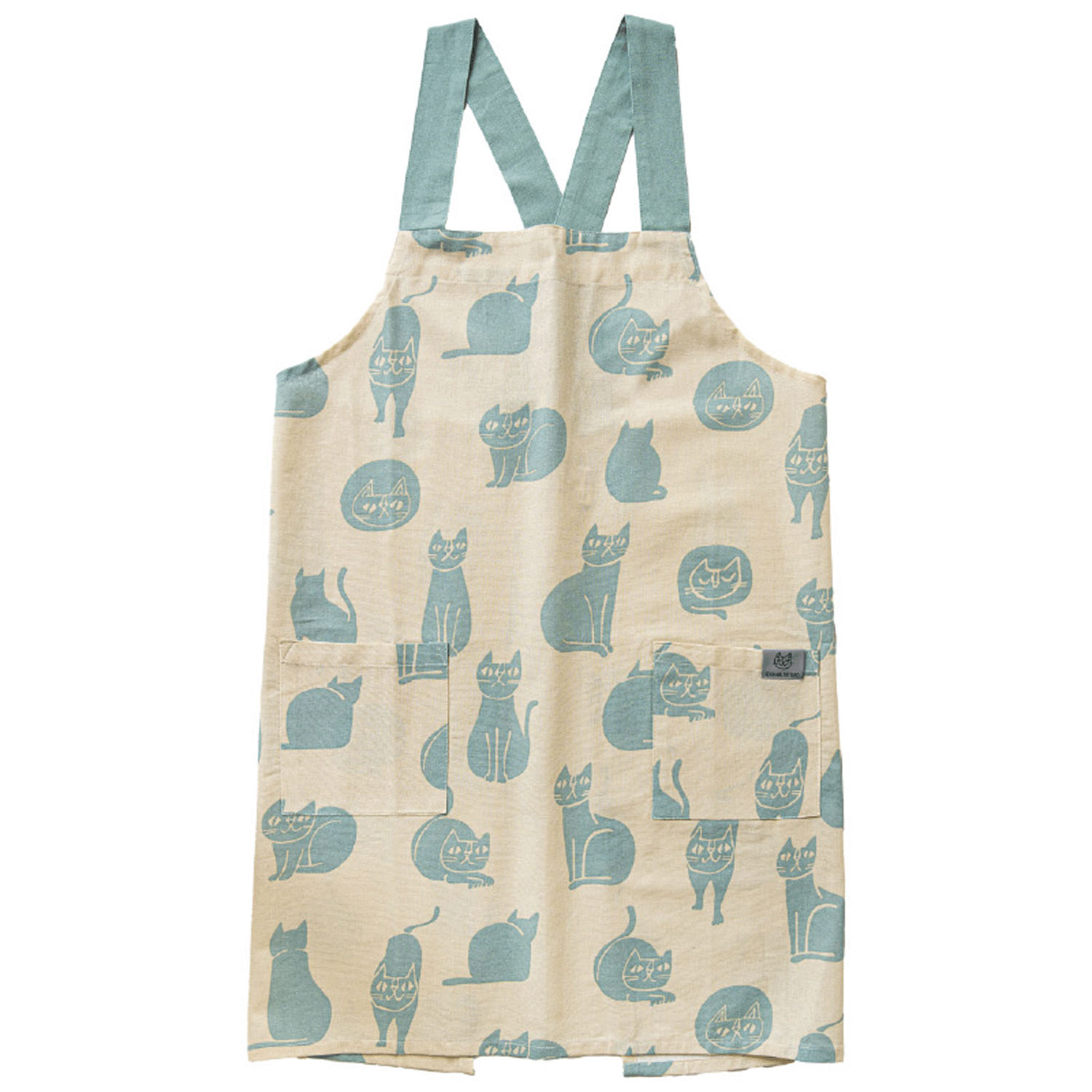 おかべてつろう エプロン ベージュ - 画像1