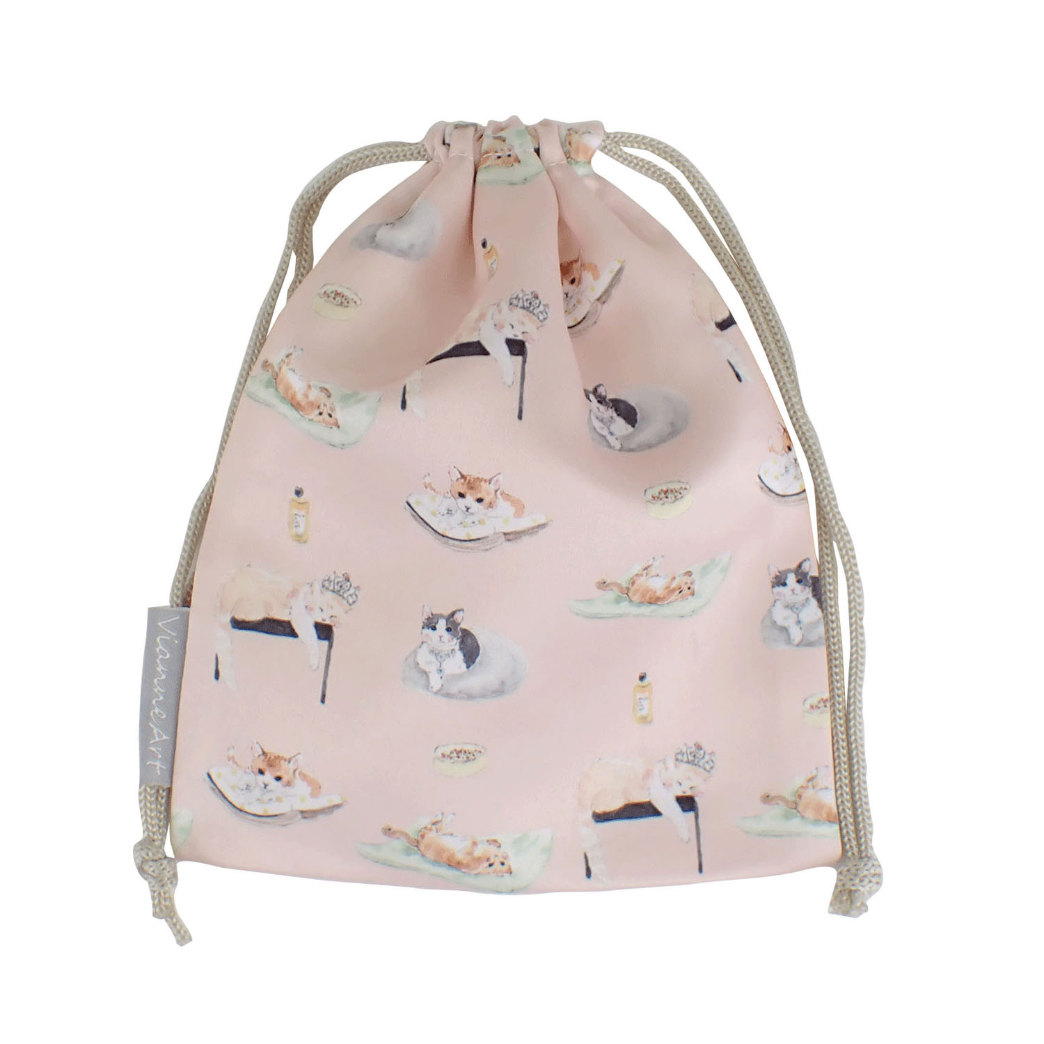 NyanWoof 巾着ポーチ スポイルドキャット - 画像1