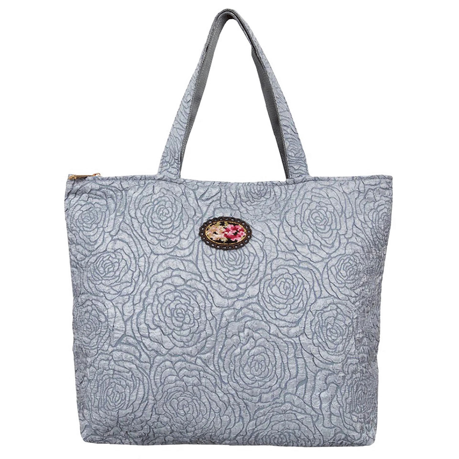 ★お買い得品 【レイクアルスター】 ローズ型押し手提げ - 画像1