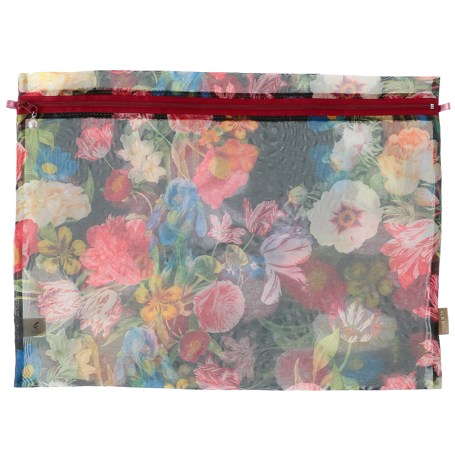 オーガンジー 平型お着替えポーチ 大 - 画像8