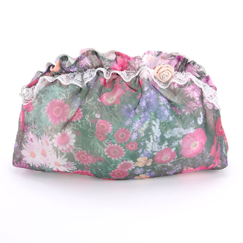 オーガンジー ビッグポーチ