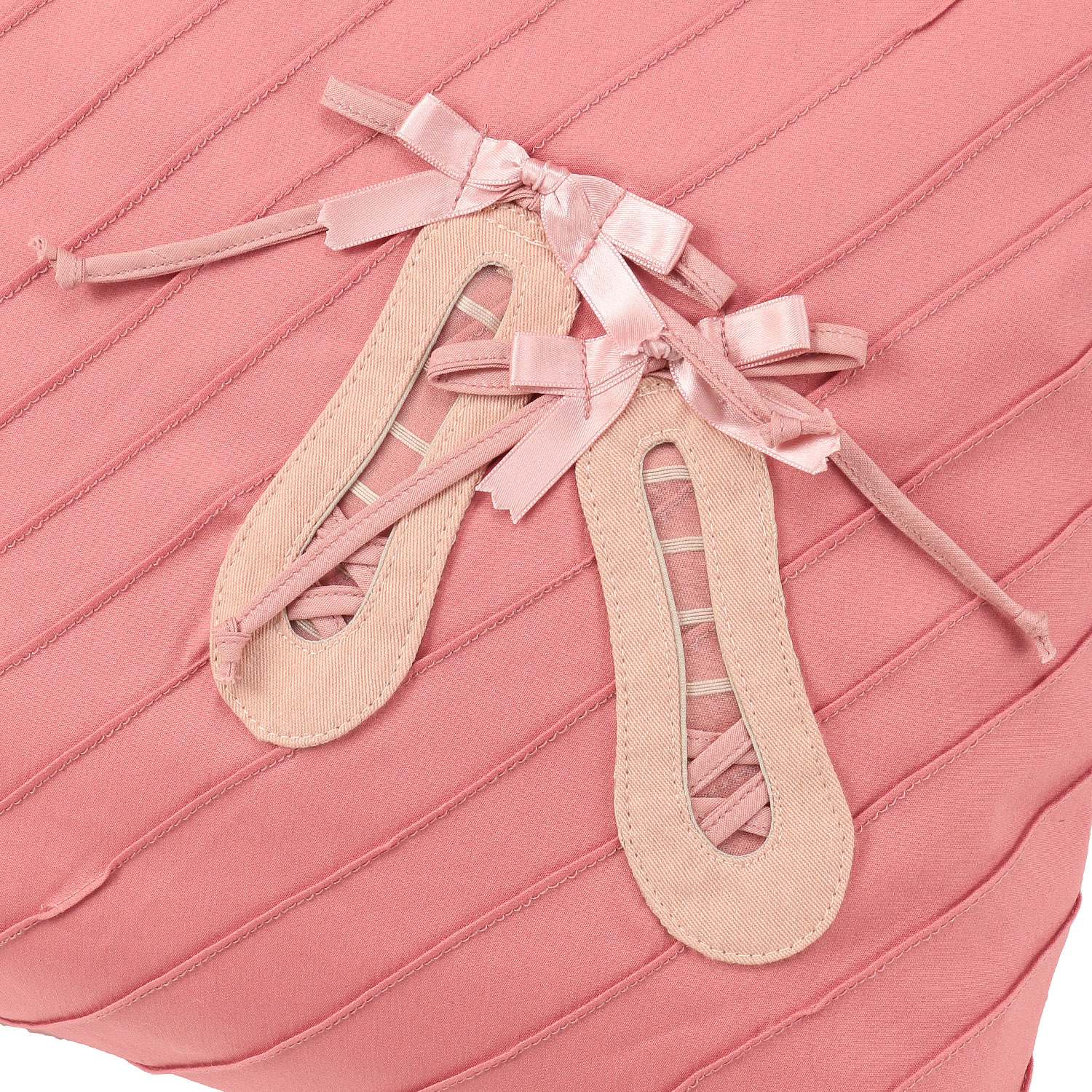 斜めピンタック トゥシューズパッチワーク 手提げバッグ - 画像10