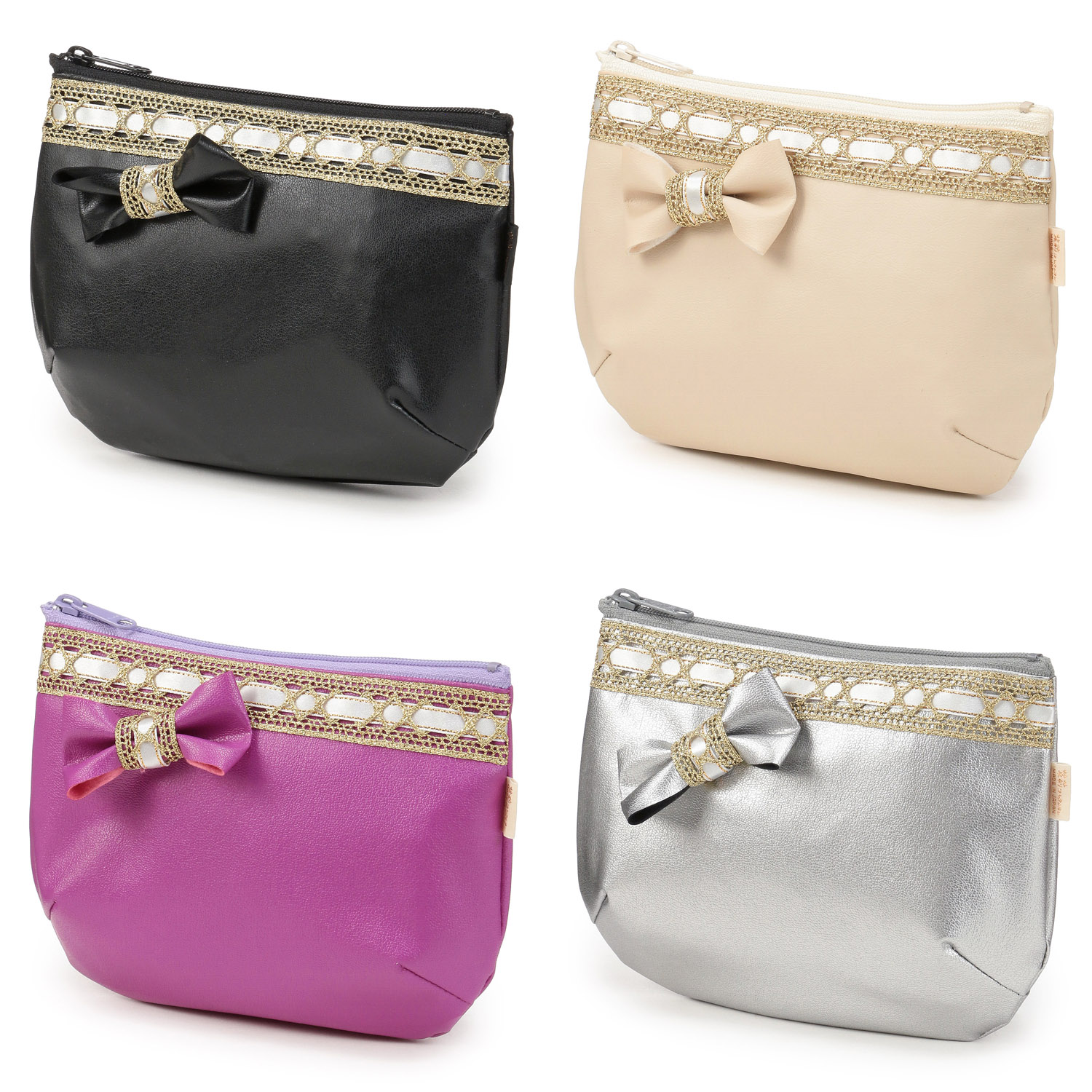 【90番色在庫限りで終了】 サニーリボン付きポーチ - 画像1