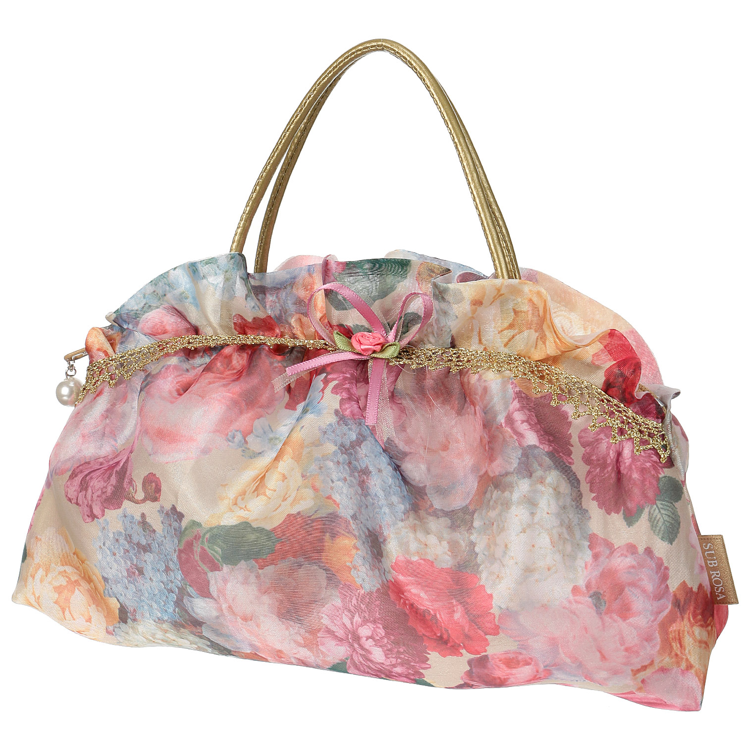 オーガンジー フリル 手付きポーチ 大 - 画像12