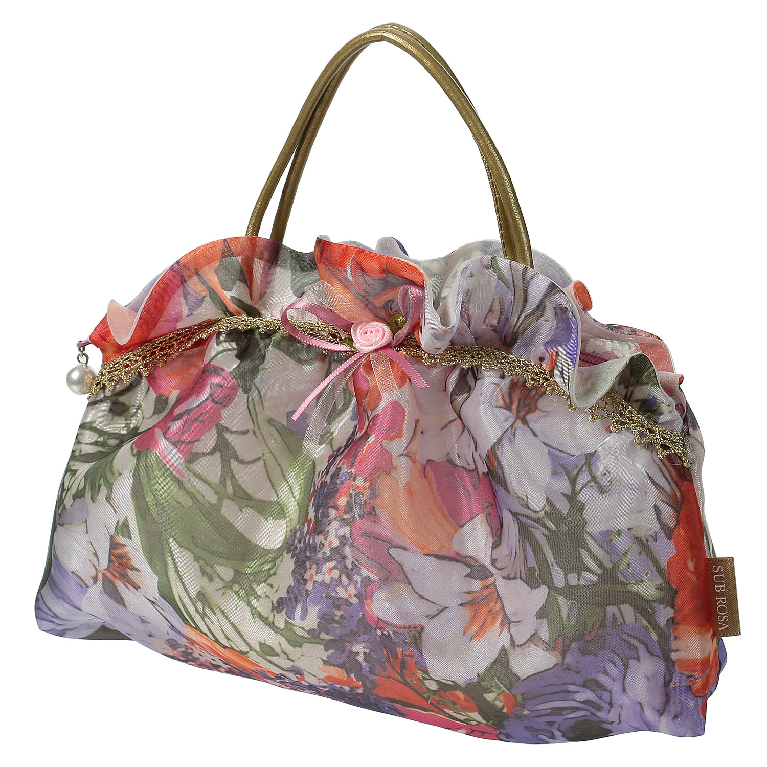 オーガンジー フリル 手付きポーチ 大 - 画像15