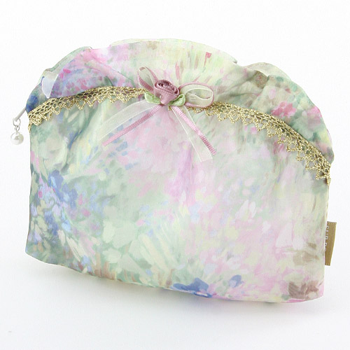 オーガンジー フリル ポーチ - 画像2