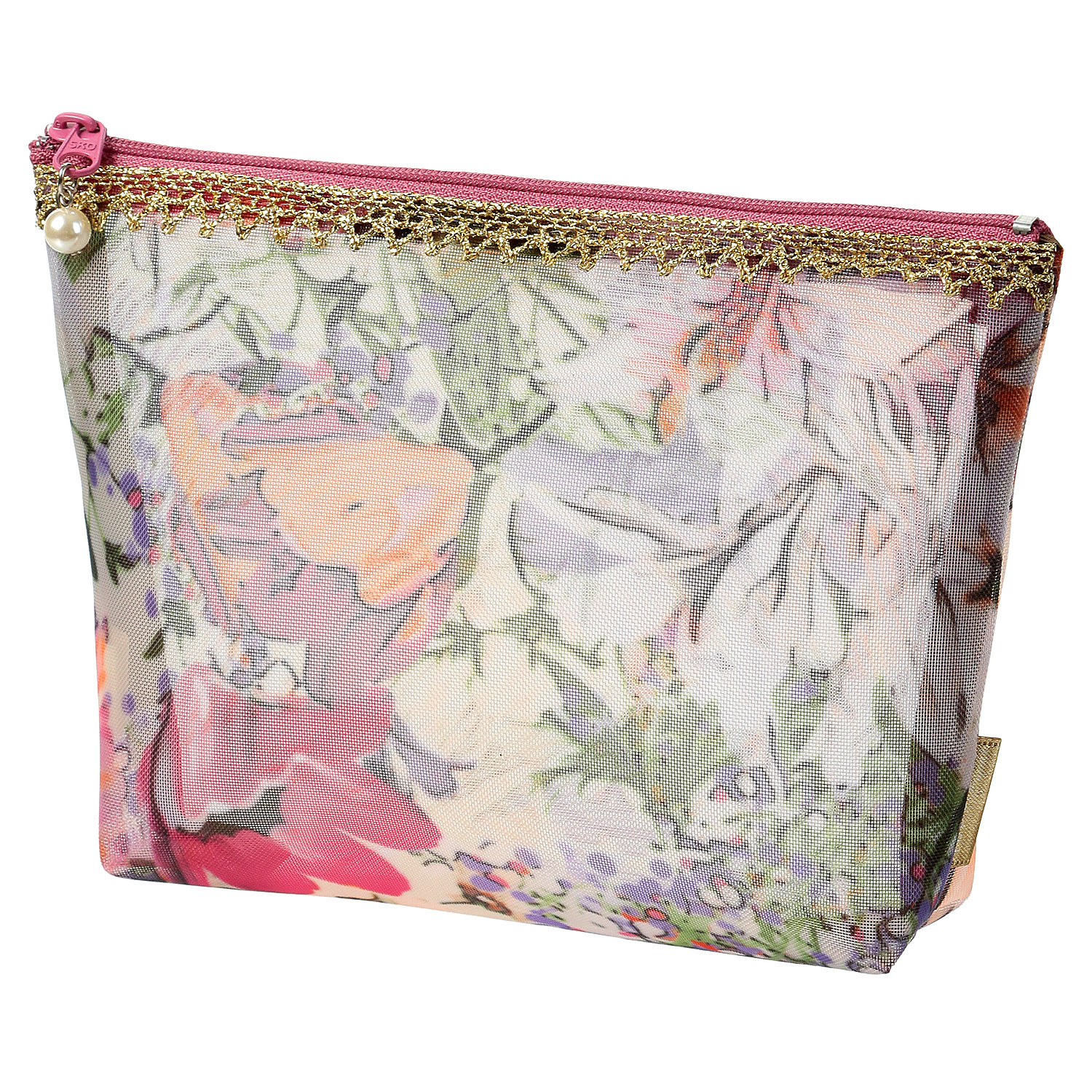 03番柄終了  ゴールドテープ メッシュポーチ 中 - 画像13