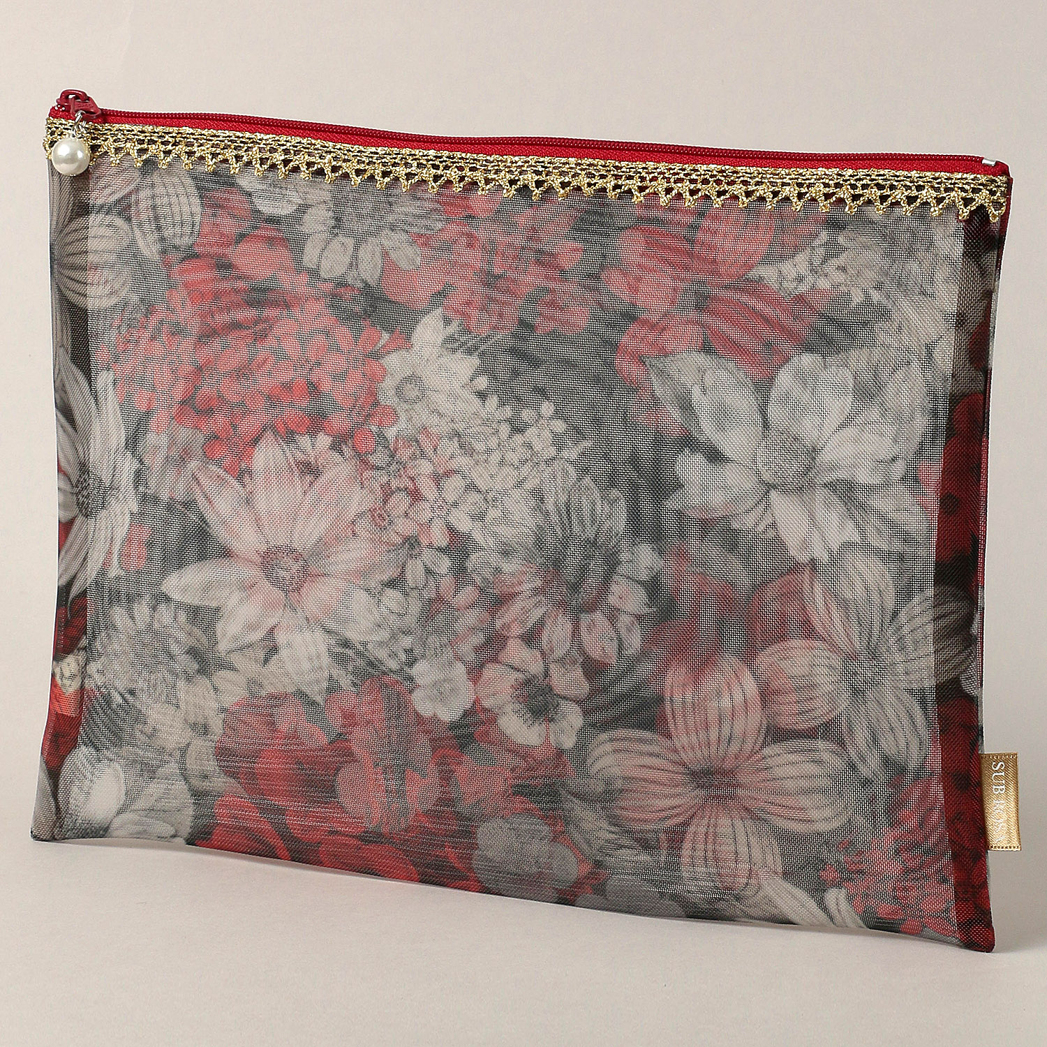 ゴールドテープ メッシュ平ポーチ 大 - 画像10