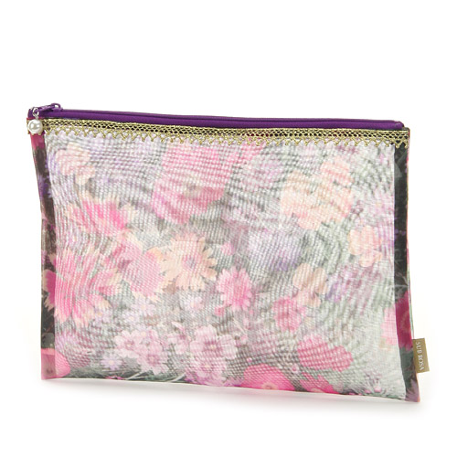 ゴールドテープ メッシュ平ポーチ 大