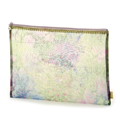 ゴールドテープ メッシュ平ポーチ 特大 - 画像2