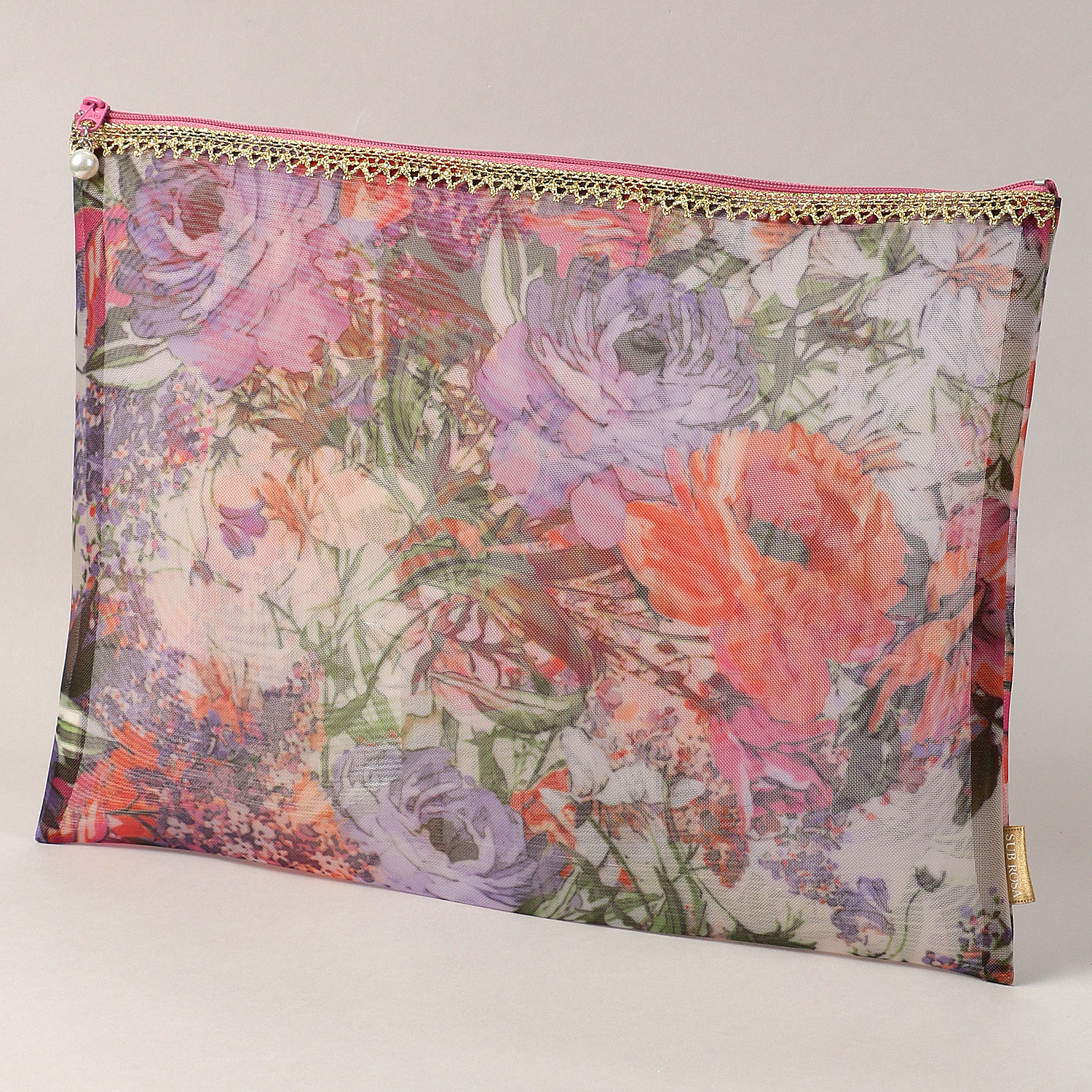 ゴールドテープ メッシュ平ポーチ 特大 - 画像7