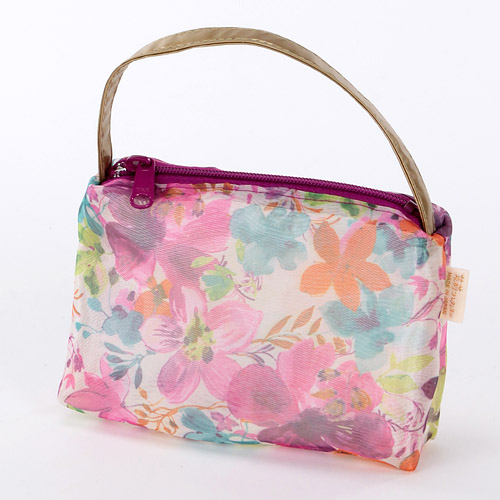 【15番色終了】 オーガンジー 持ち手付き ミニポーチ - 画像7