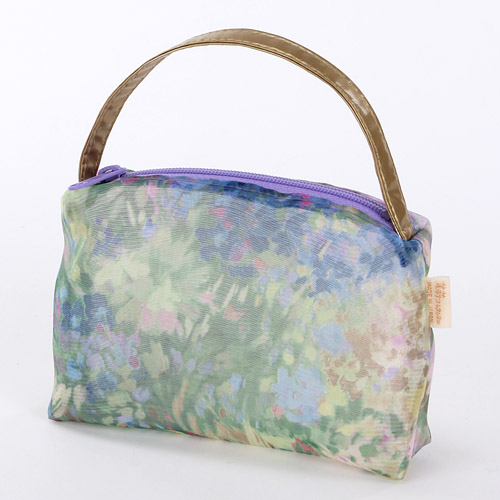 オーガンジー 持ち手付き ミニポーチ - 画像1