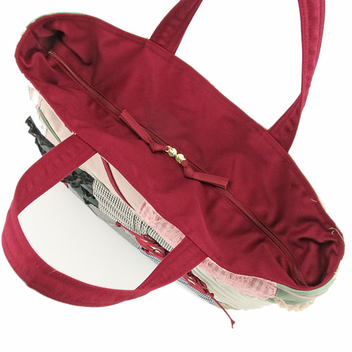 パッチワーク バレエシューズ トートバッグ - 画像4