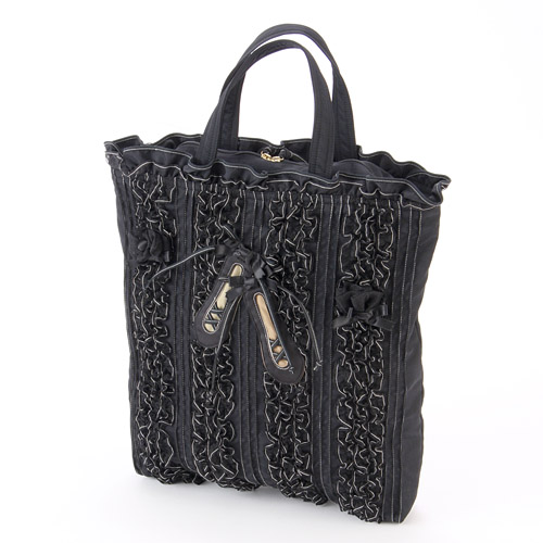 フリルシューズ トートバッグ 大