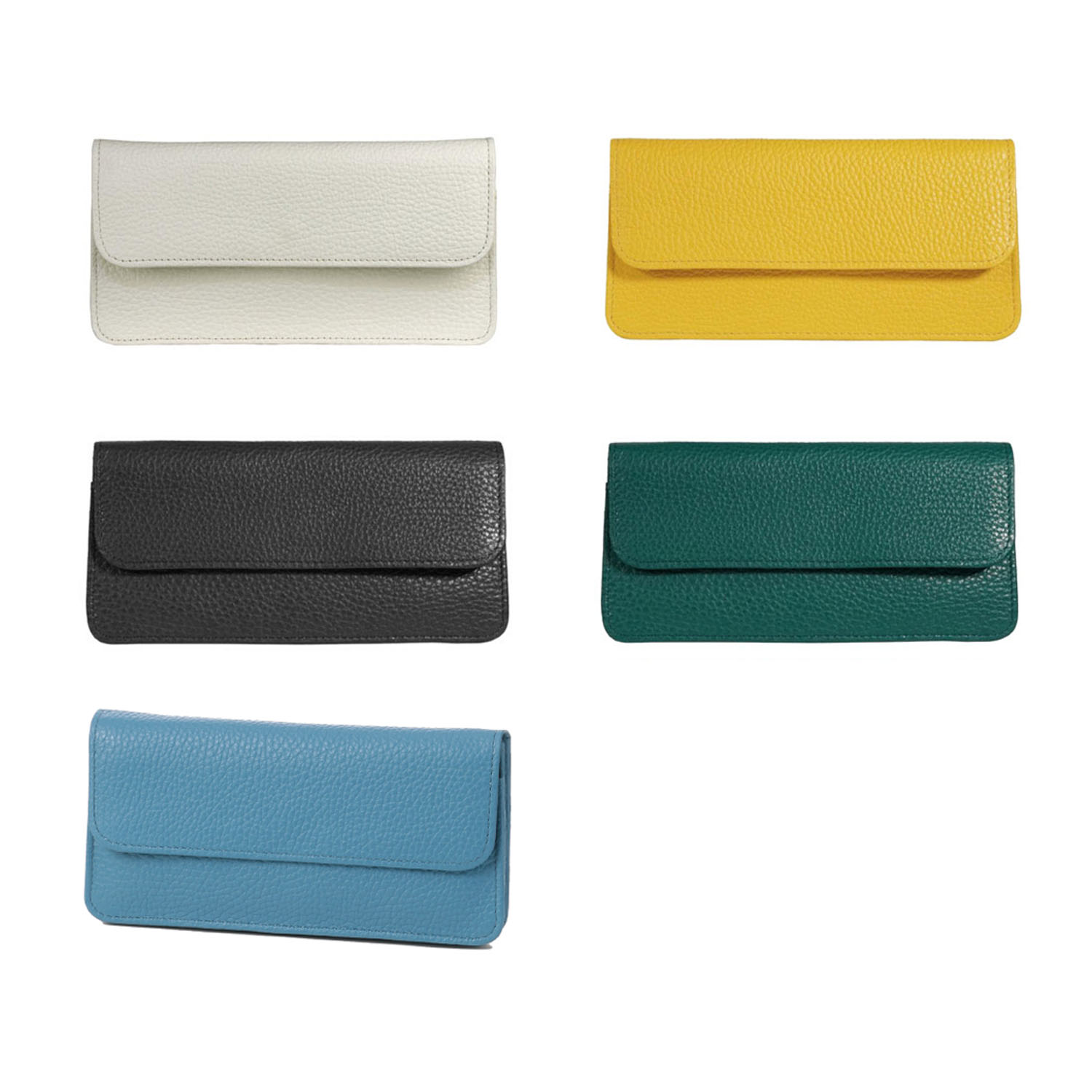 【イタリアンレザー】 日本製 スリムかぶせ長財布 - 画像2