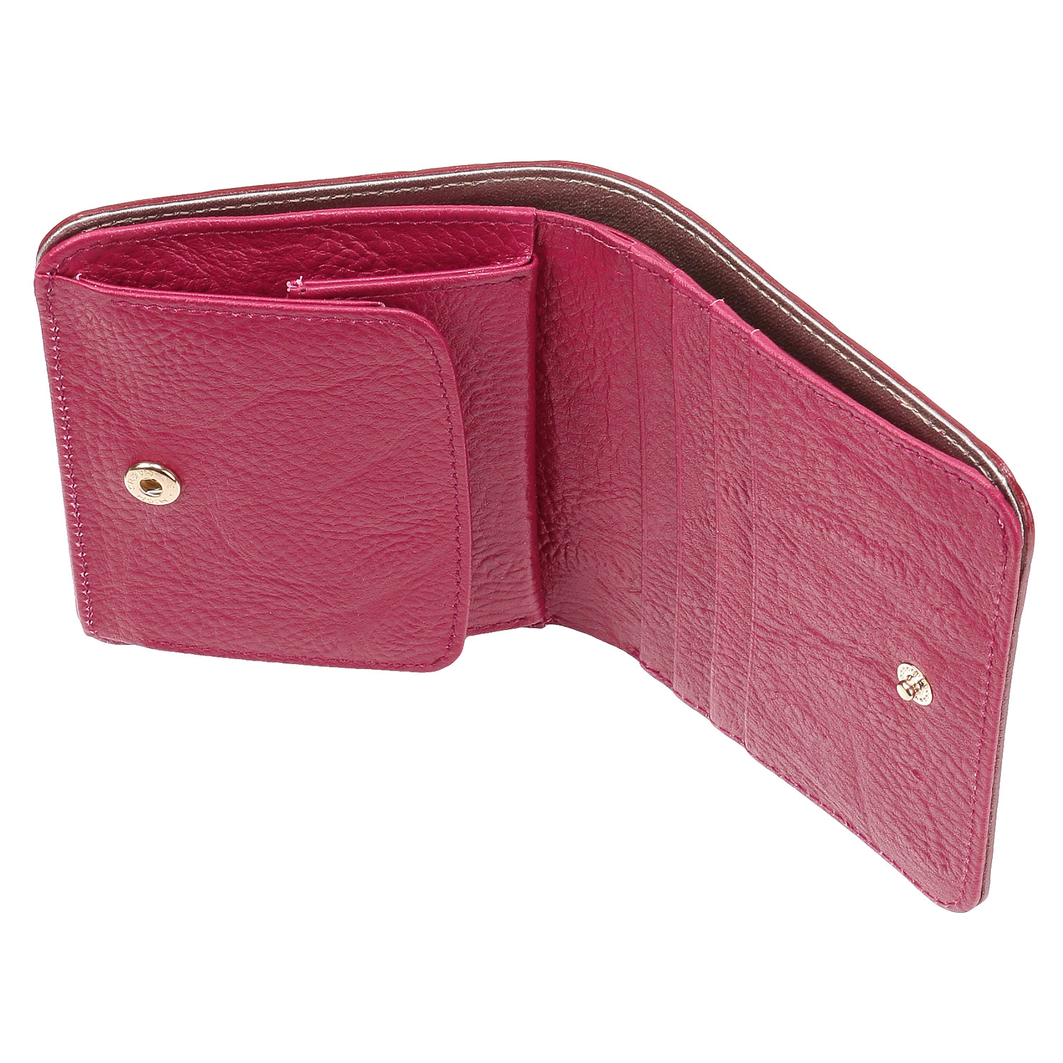 【日本製】エナメルクロコ 2つ折り財布 - 画像5