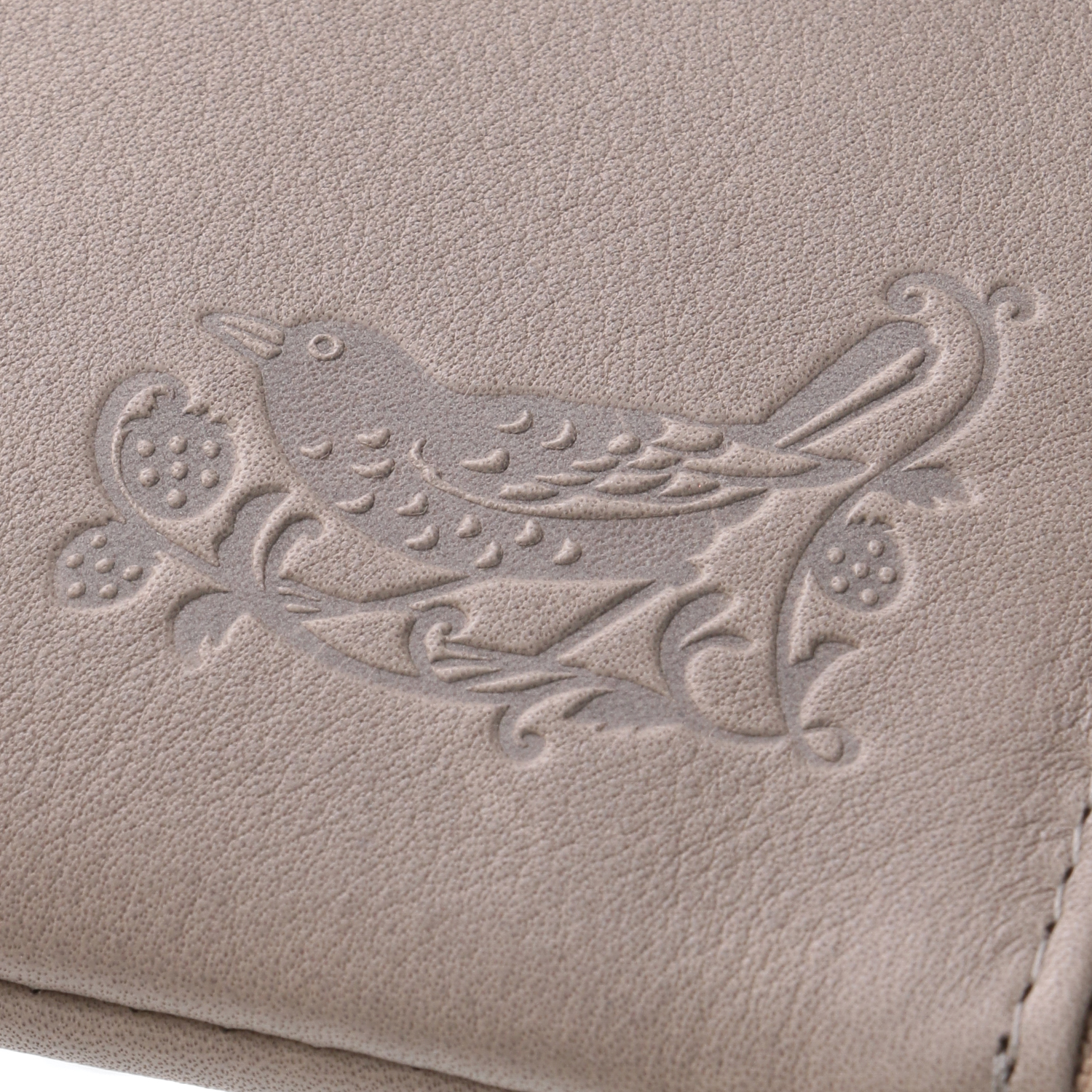 ディア調 モリス型押し L字ファスナー長財布 - 画像2