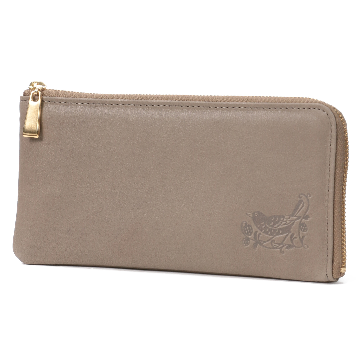 ディア調 モリス型押し L字ファスナー長財布 - 画像5