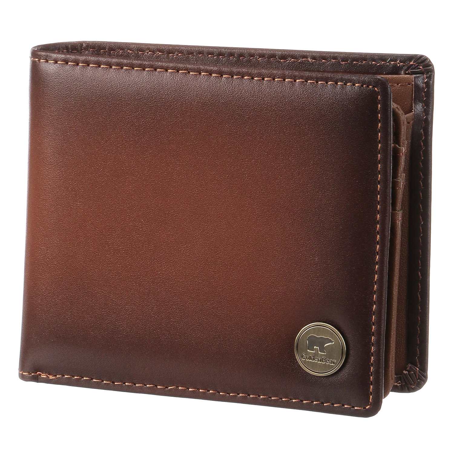 【ゴールデンベアー】 シャドー2つ折り財布 - 画像1