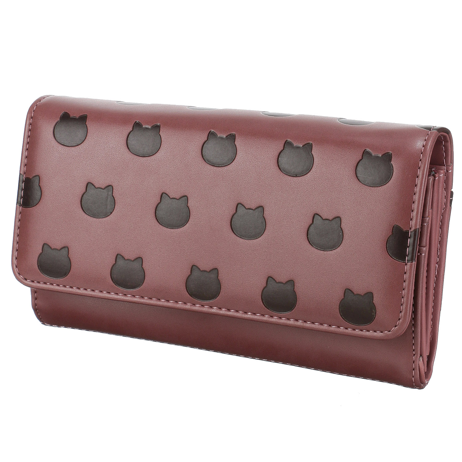 ねこねこぽこぽこ かぶせ長財布