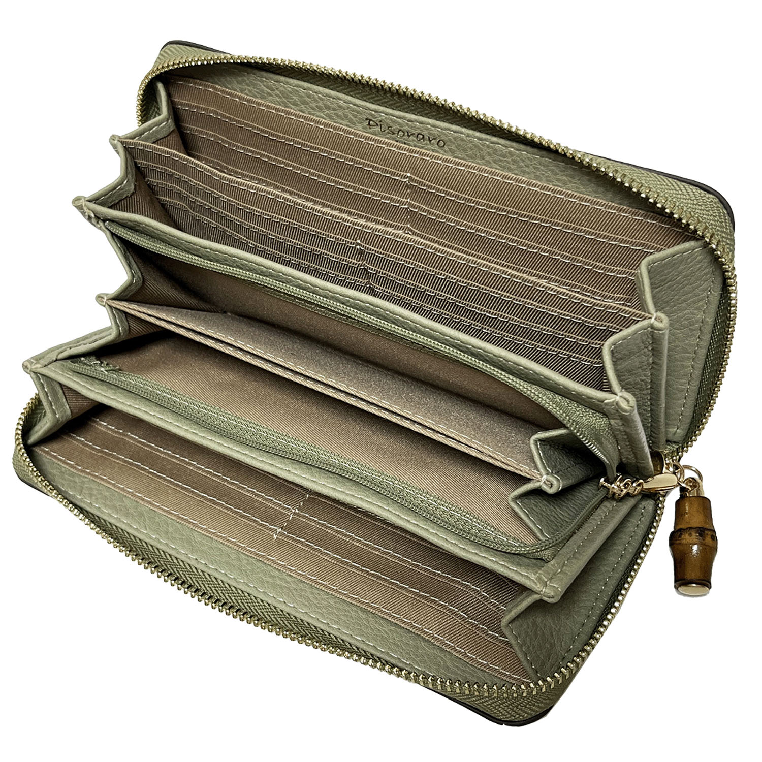 バンブー ラウンドファスナー長財布 - 画像9