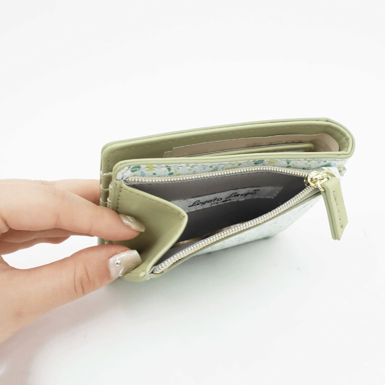 legato largo テラゾー柄折り財布 - 画像6