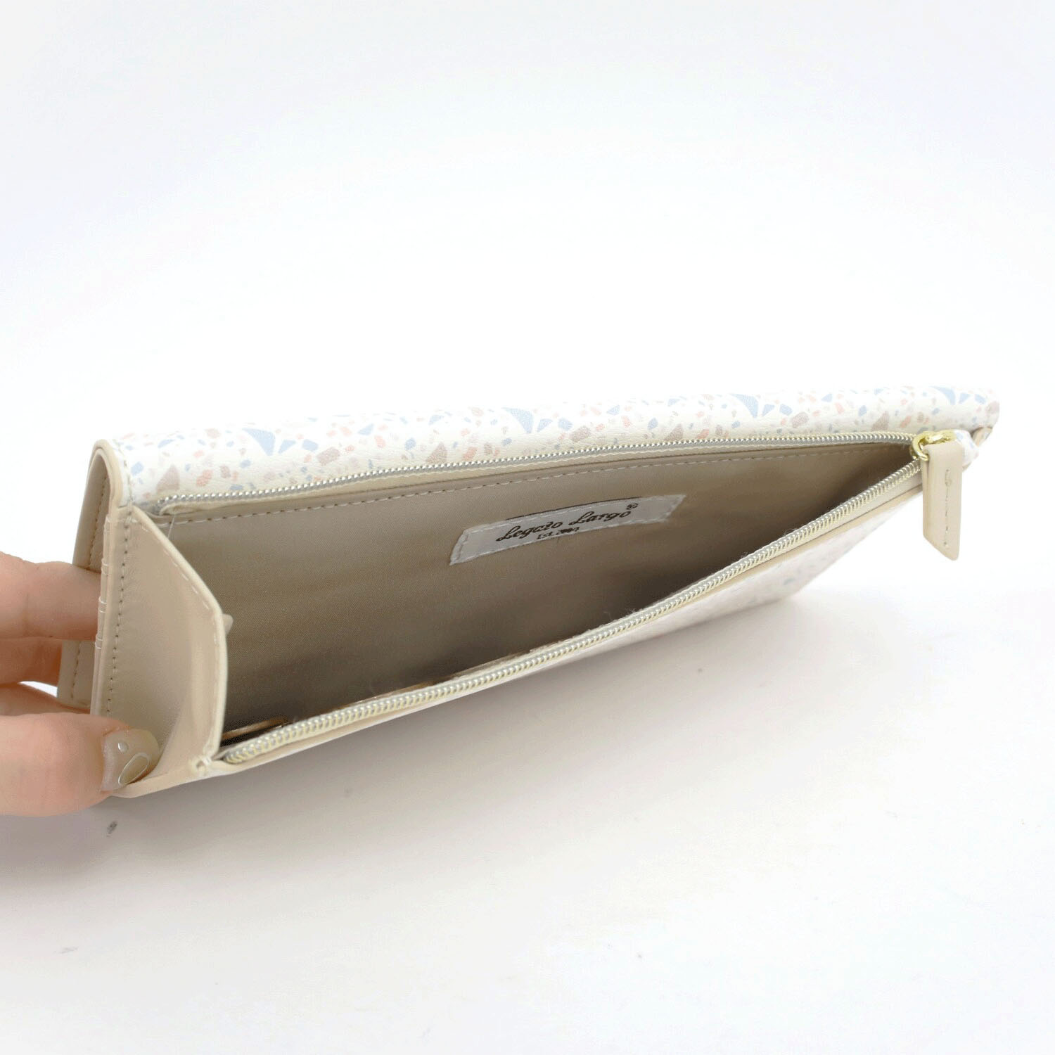 legato largo テラゾー柄長財布 - 画像4