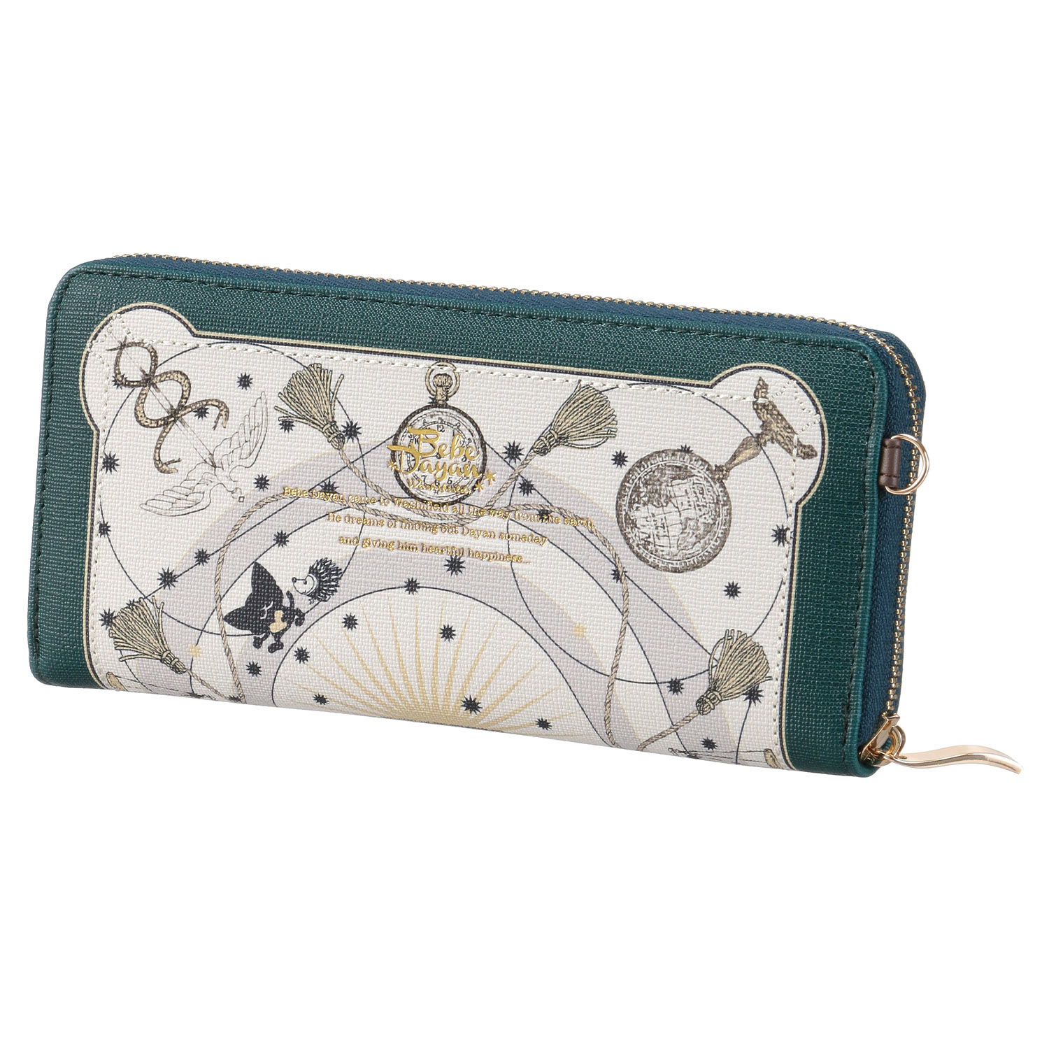 【ベベダヤン】 スカーフ柄ラウンドファスナー長財布 - 画像2