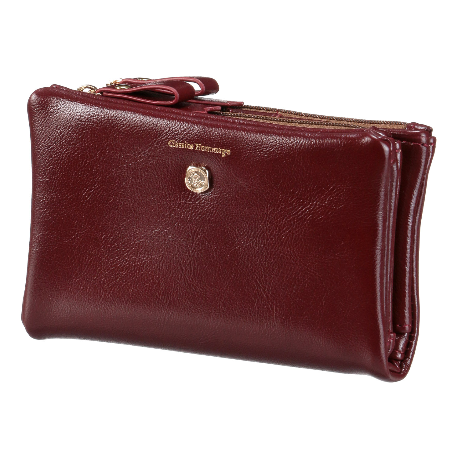 【クラシック オマージュ】  ケイティー袋縫い折財布 - 画像4