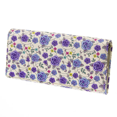 【取り寄せ商品】 浅草文庫革 バラ柄かぶせ束入 - 画像9