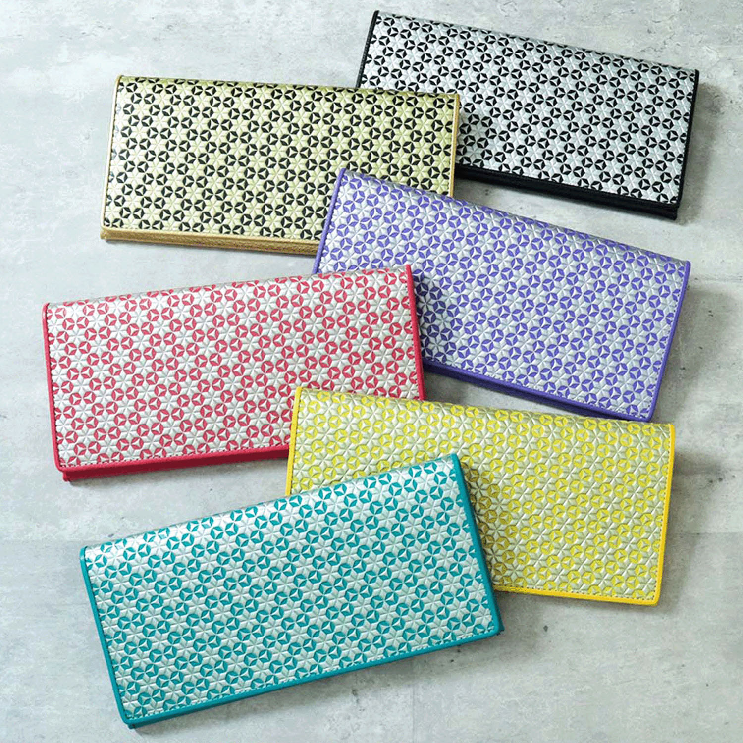 【取り寄せ商品】 浅草文庫 いろどり柄ヘリ玉長財布