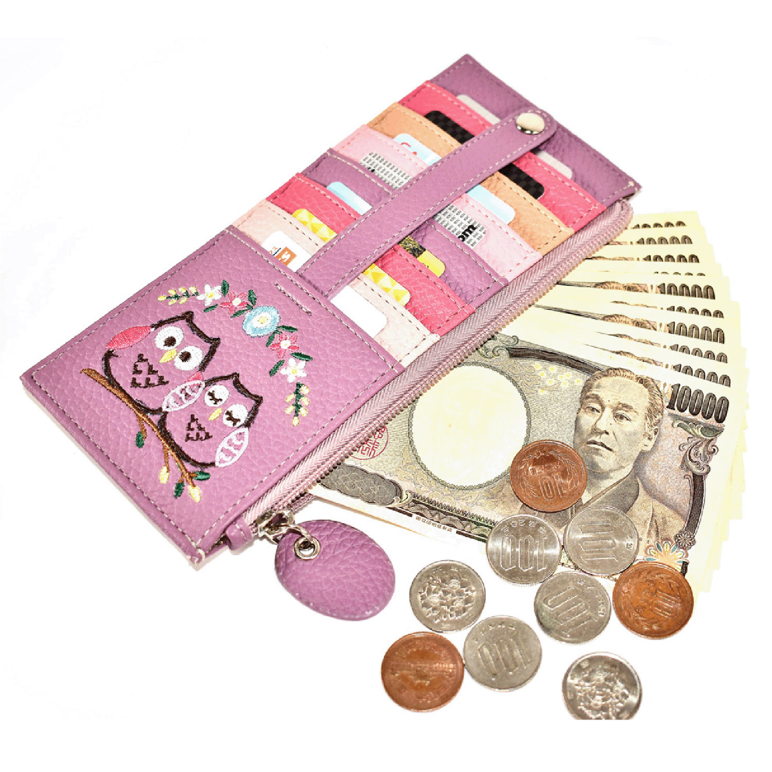 フラワーフクロウカードケース - 画像8