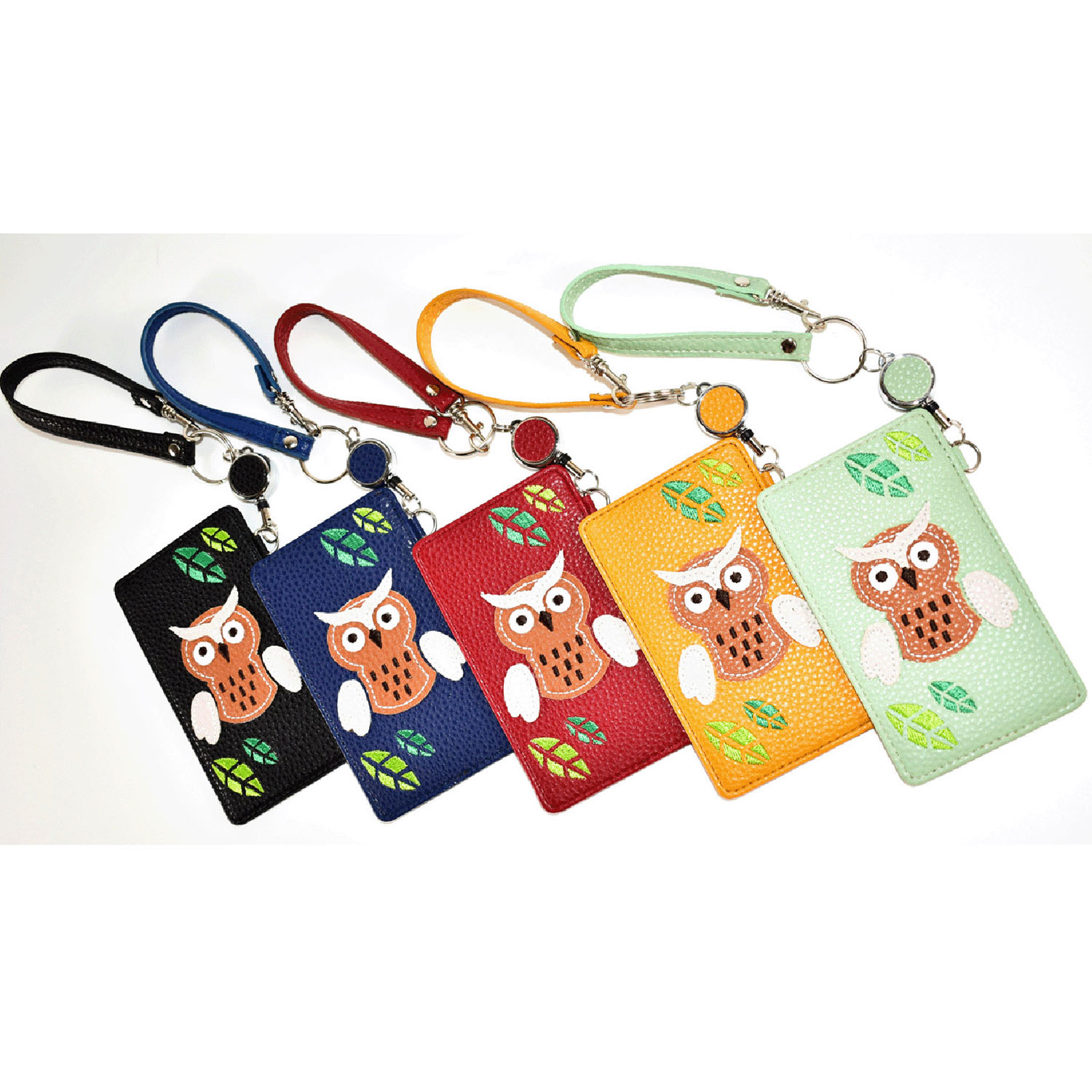 ふくろうパッチワークパスケース