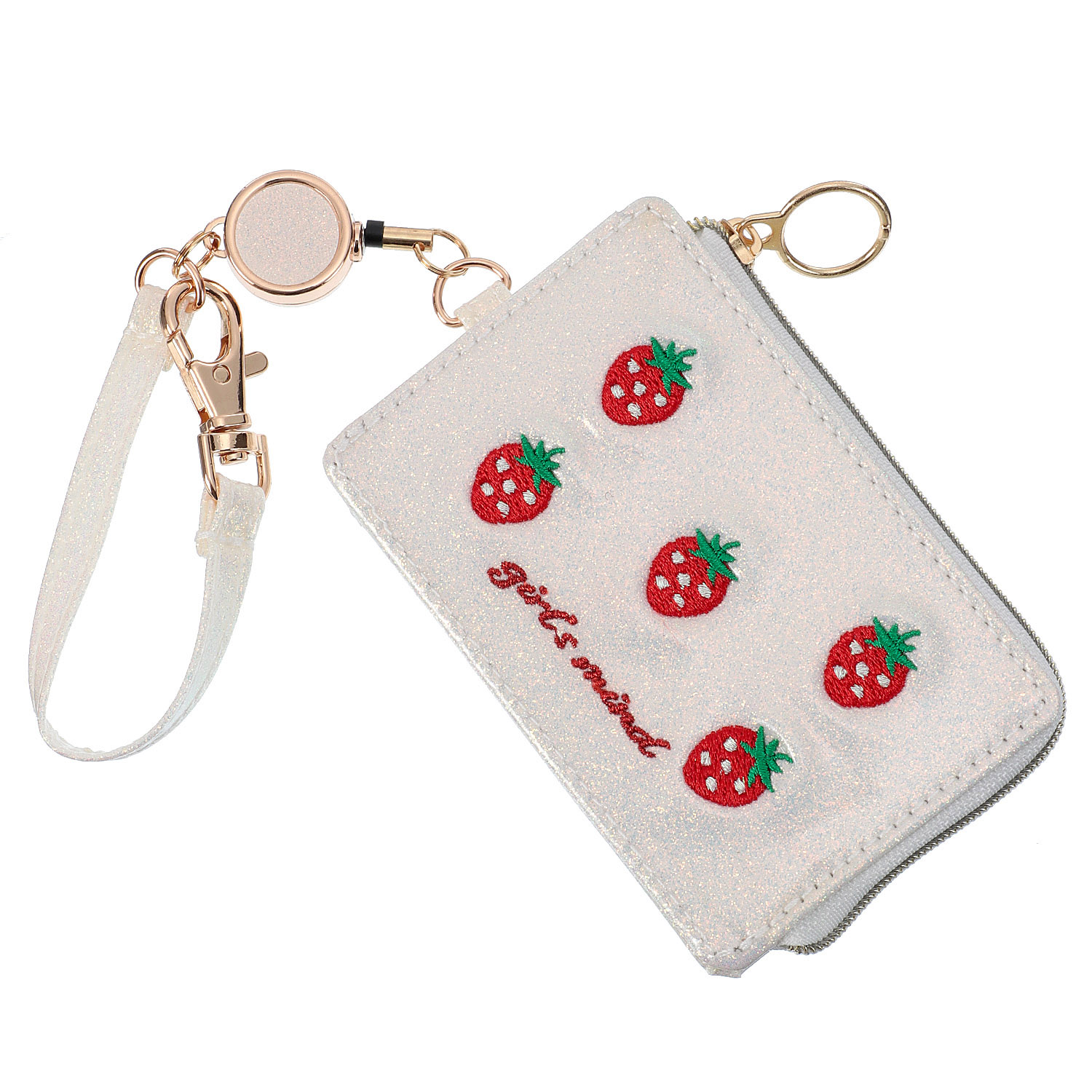 蝶＆苺パスケース - 画像3