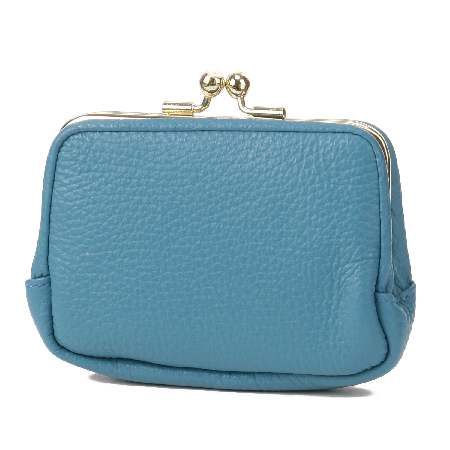 【イタリアンレザー】 日本製 がま口 コンパクト財布 - 画像6