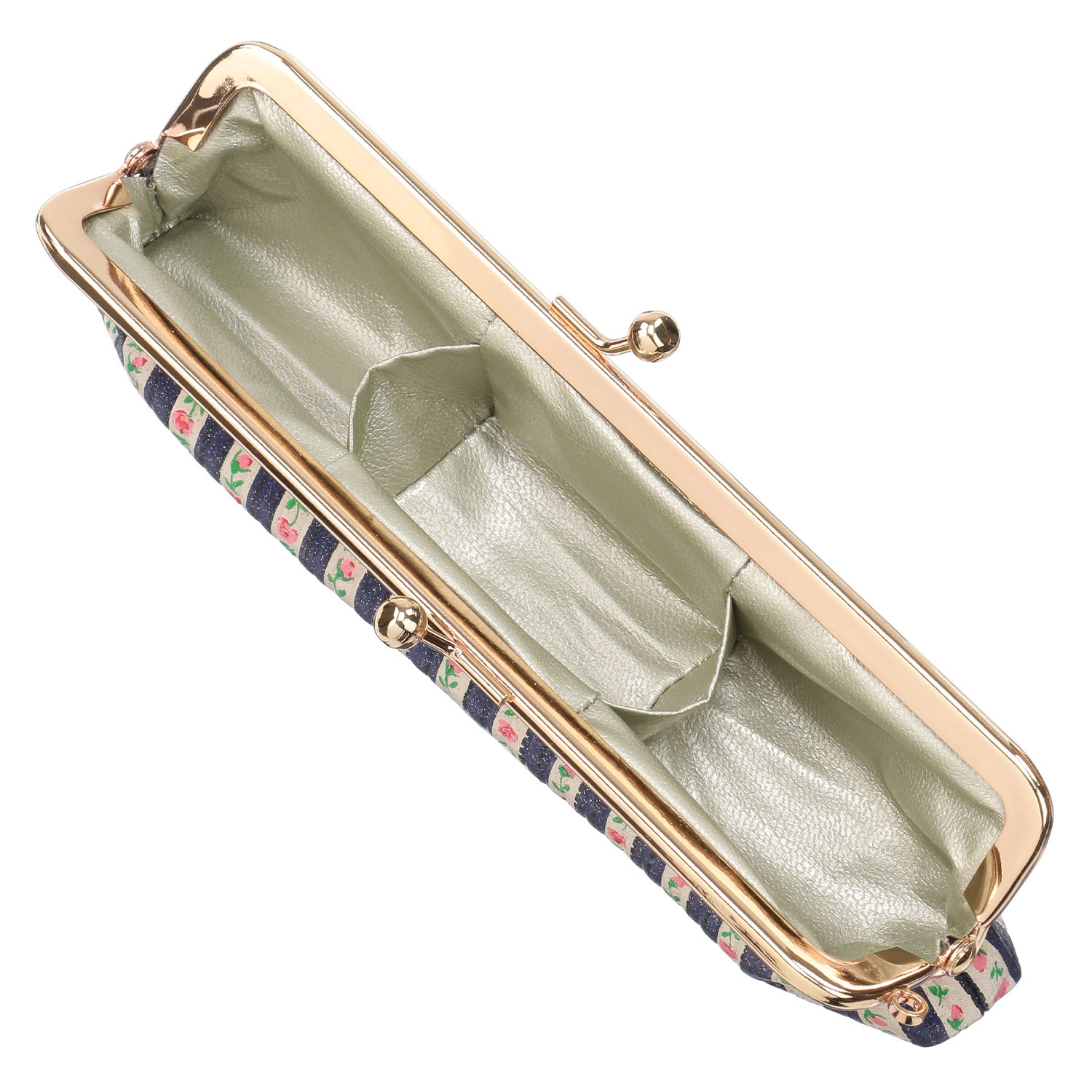 【日本製】 ボンシック ストライプがま口 コインケース - 画像7