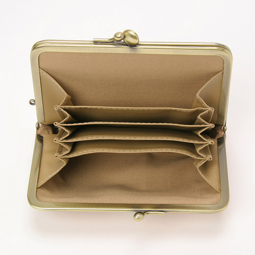 【日本製】 アンティーク三枚ガマ口 - 画像3