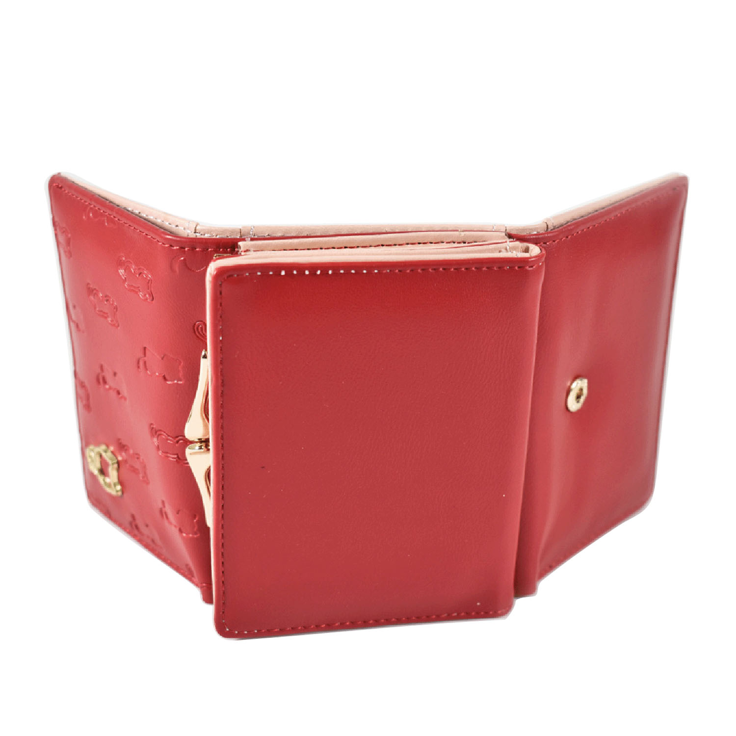 ネコ型押し 折りたたみ財布 - 画像7