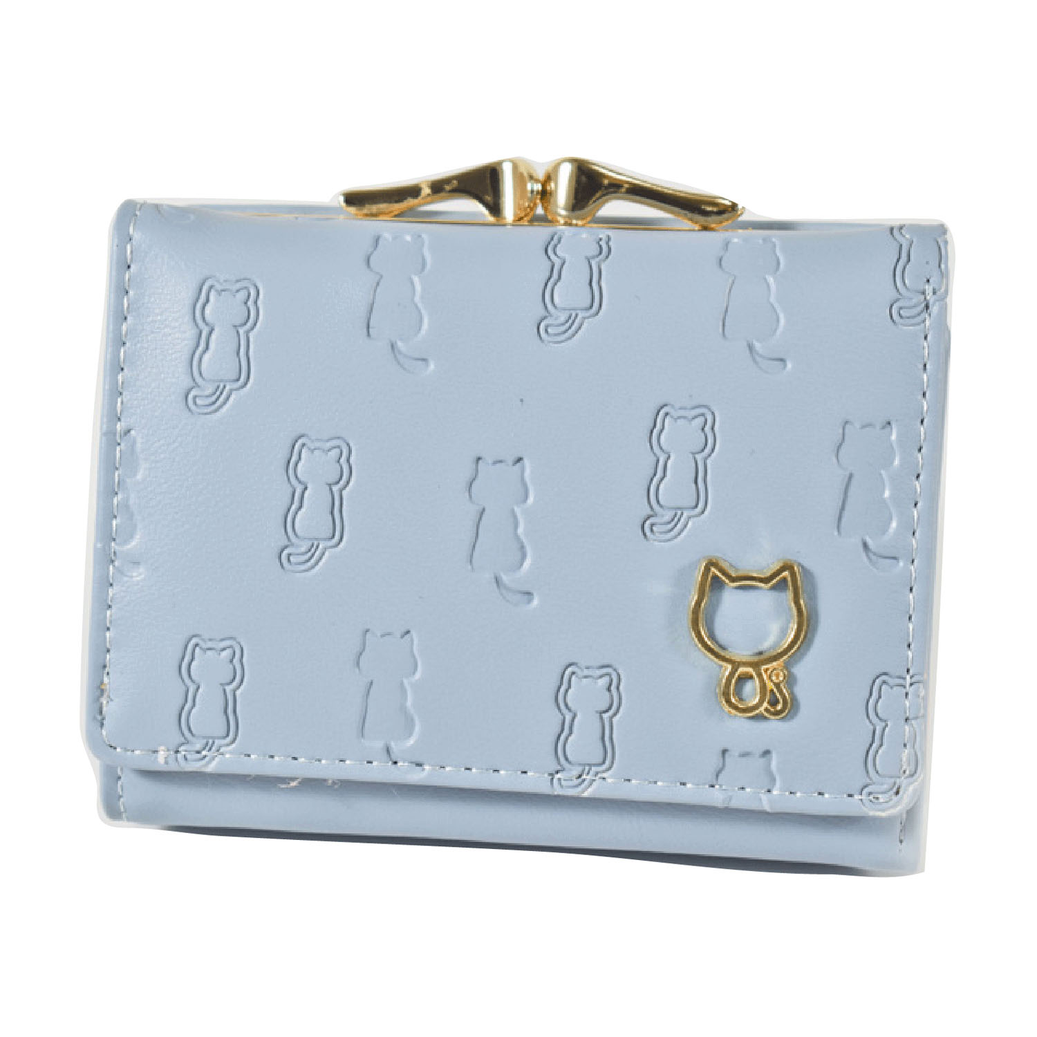 ネコ型押し 折りたたみ財布 - 画像8