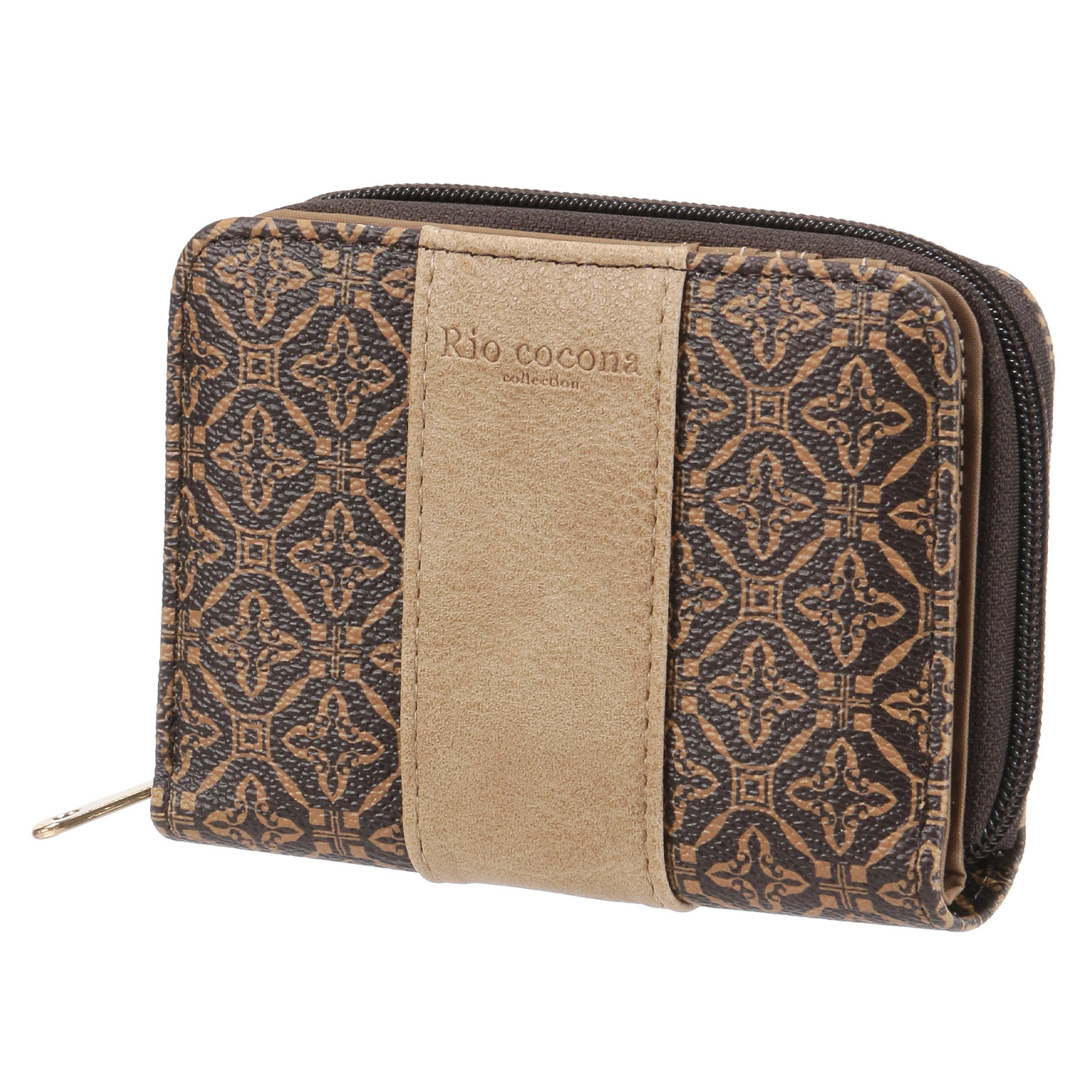 婦人ラウンドファスナー二つ折り財布