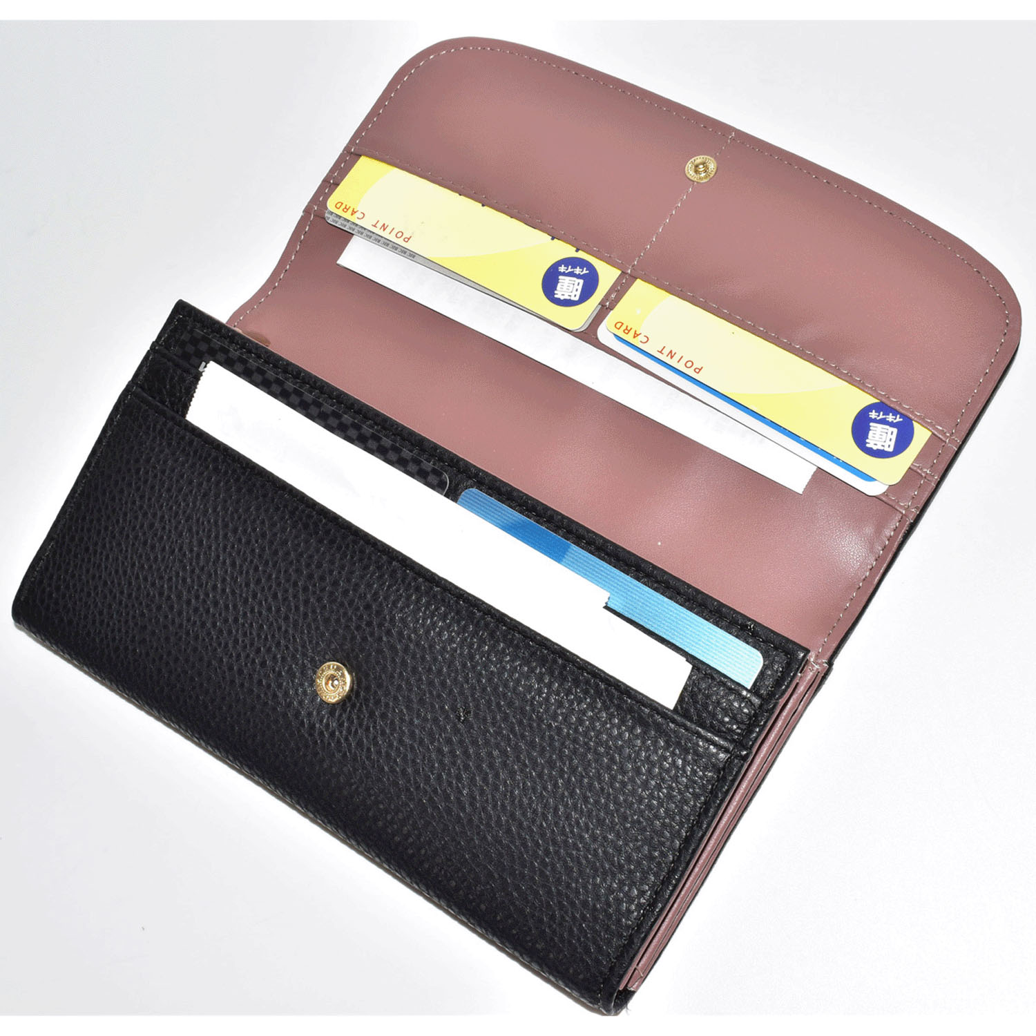 猫パッチワーク かぶせ長財布 - 画像6