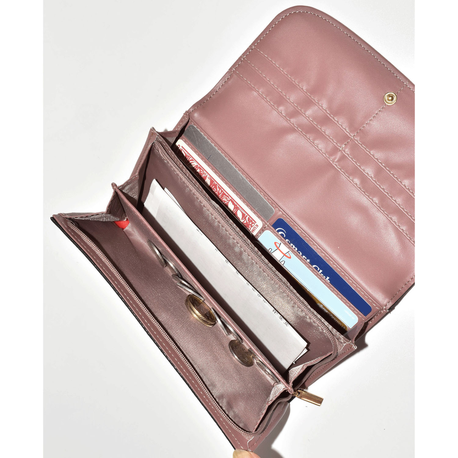 猫パッチワーク かぶせ長財布 - 画像7