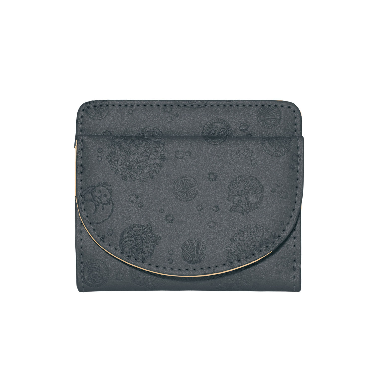 猫柄 外オープン小銭入れ付きミニ財布 - 画像2