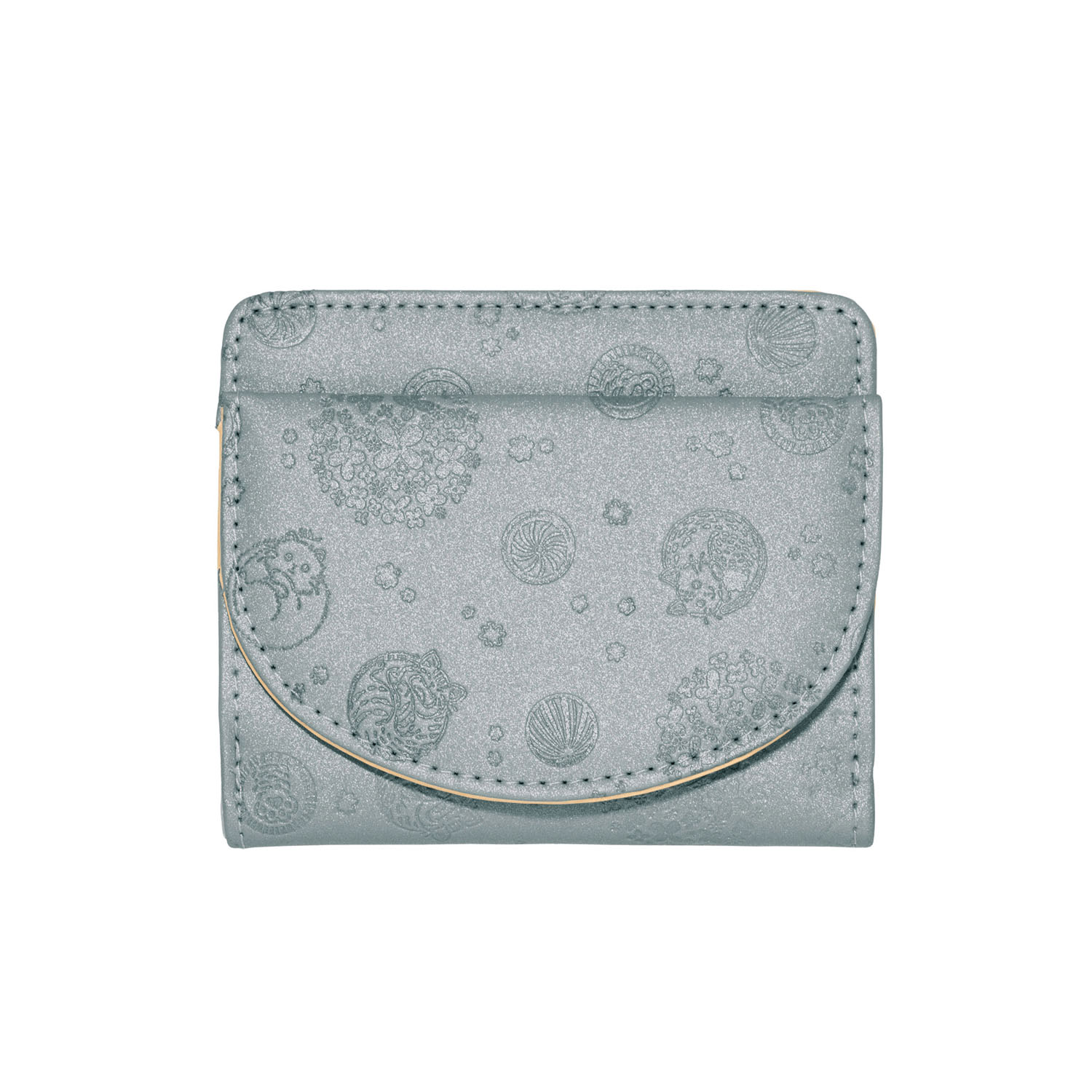 猫柄 外オープン小銭入れ付きミニ財布 - 画像4