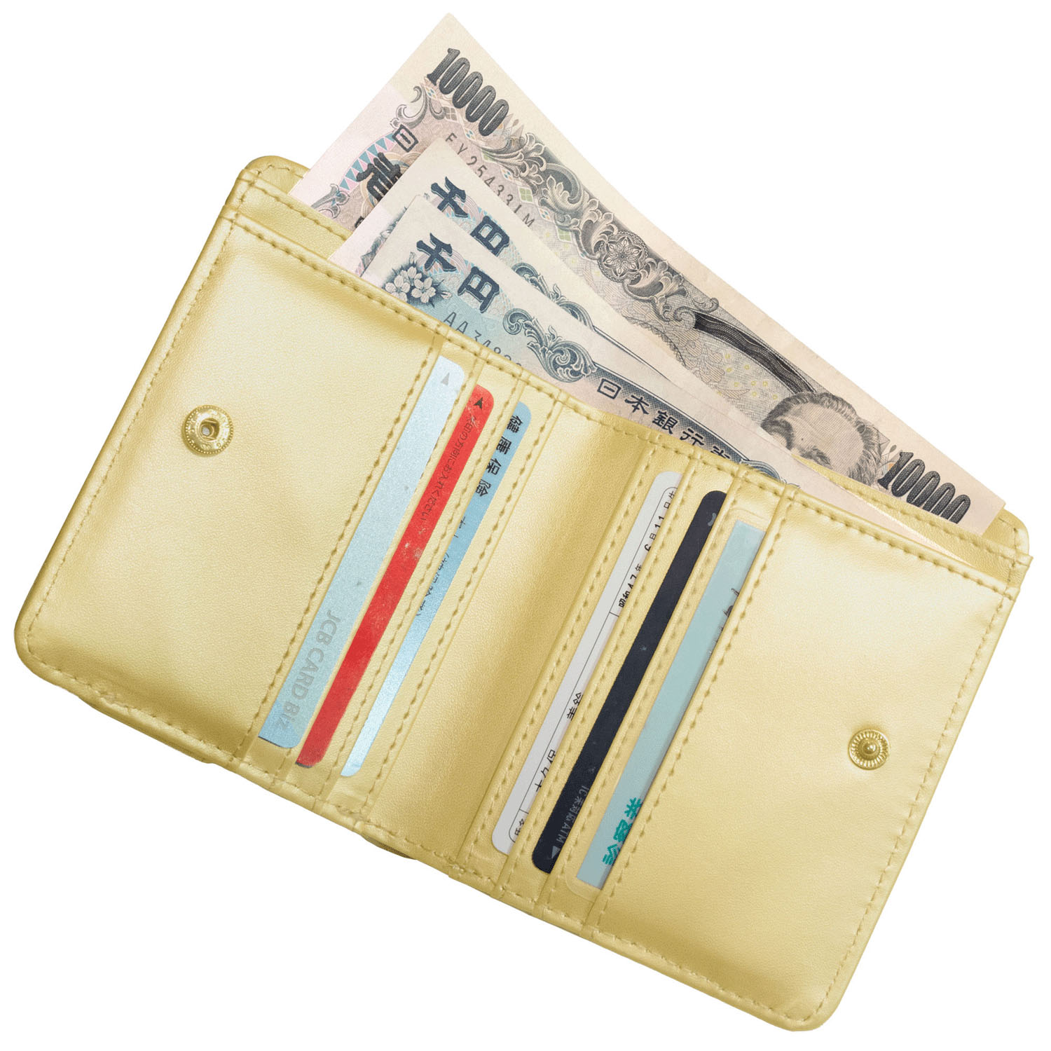 猫柄 外オープン小銭入れ付きミニ財布 - 画像7