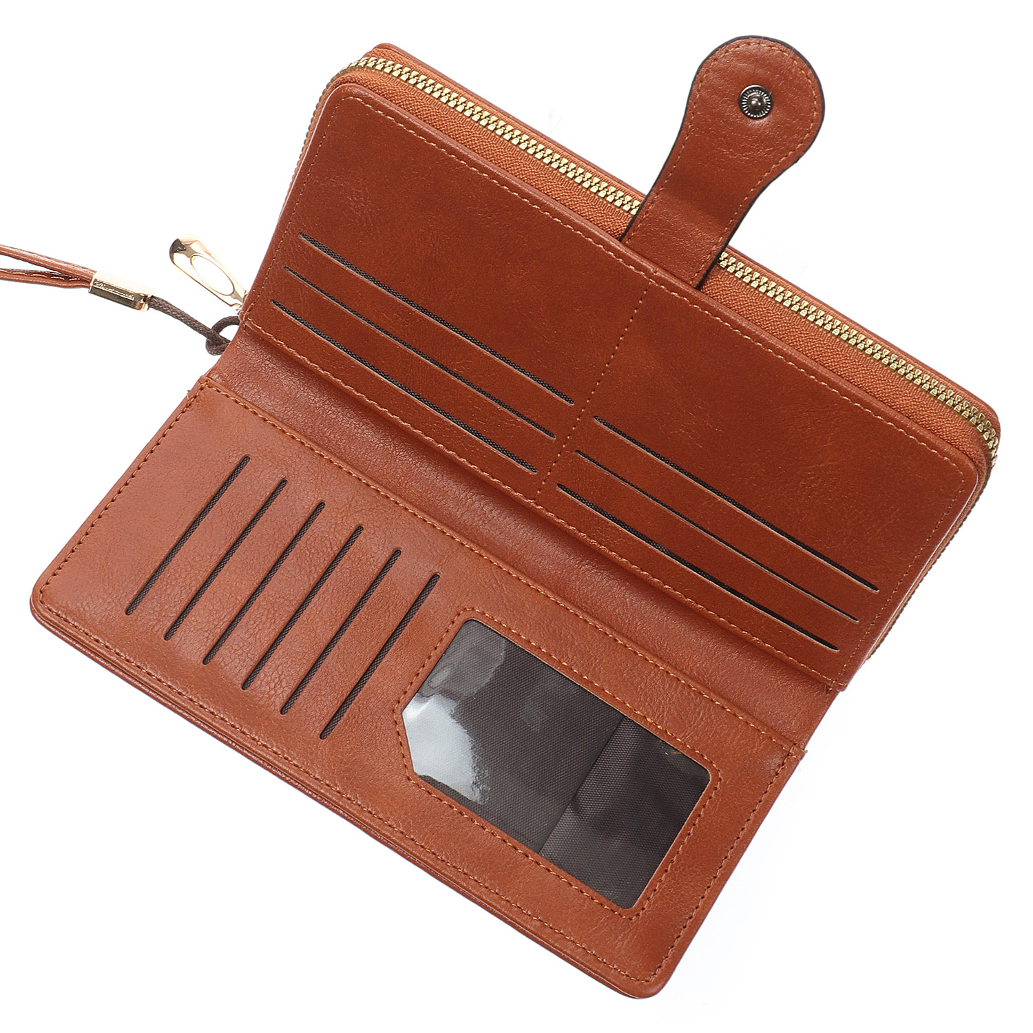 ホックベルト付ラウンドファスナー長財布 - 画像3