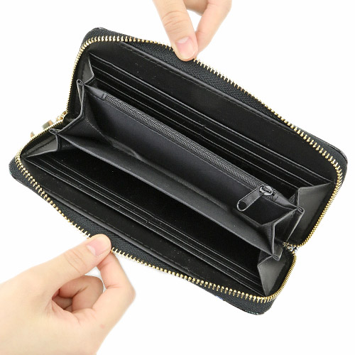 花柄ラウンドファスナー長財布 - 画像4