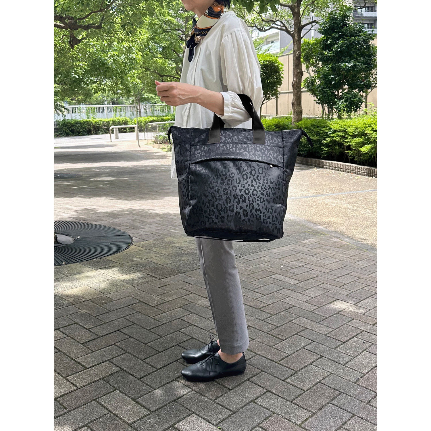 【取り寄せ商品】 【COCORO】 レオパード4輪ショッピングカート - 画像3